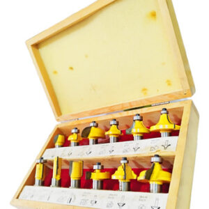 Fresas Para Ruteadora 1/2  Madera 12 Piezas Con Estuche