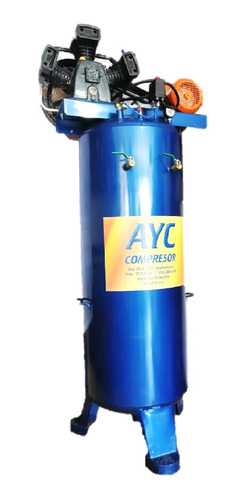 Compresor De 3 Pistones 30-65 / 3 Hp/60 Galones / Trifasico 220v 60 Hz Trifásica