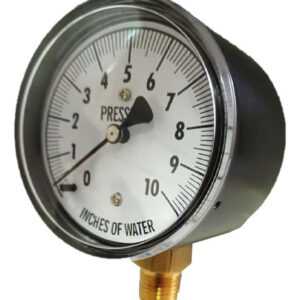 Manometro Baja Presion 0 A 10 Pulgadas De Agua Caratula 2.5