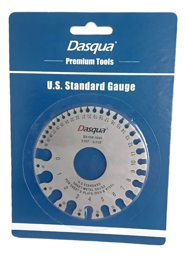Calibrador Lamina- Alambres 0 -36 Redondo Dasqua Gris