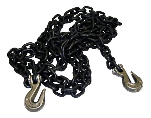 Cadena Eslabonada Alta Resistencia 3/8″ GRADO 80 Certificada + 2 Ganchos De 3/8″ X 3 Metros