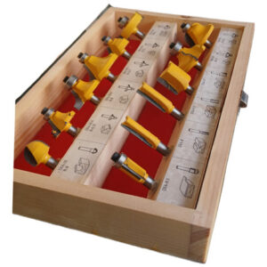 Fresas 1/4 Para Madera 12 Piezas Ruteadora Con Estuche