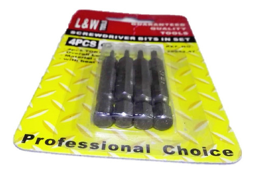 Juego Puntas Torx // Para Celular 4 Piezas De 6/8/10/12