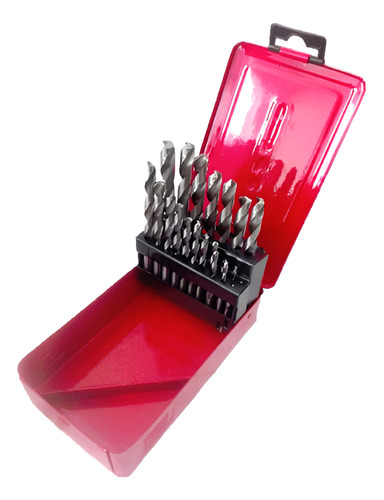 Juego De Brocas Acero Rápido Hss 21 Piezas 1/16  A 3/8