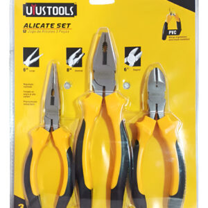 Juego De Alicates De 3 Piezas Profesional Al3sd15 Uyustools Amarillo