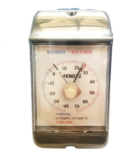 Termómetro Bimetálico Máxima–Mínima – Rango -40 °C a 70 °C