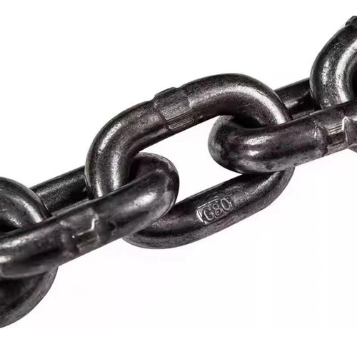 Cadena Eslabonada Alta Resistencia 3/8″ GRADO 80 Certificada + 2 Ganchos De 3/8″ X 10 Metros